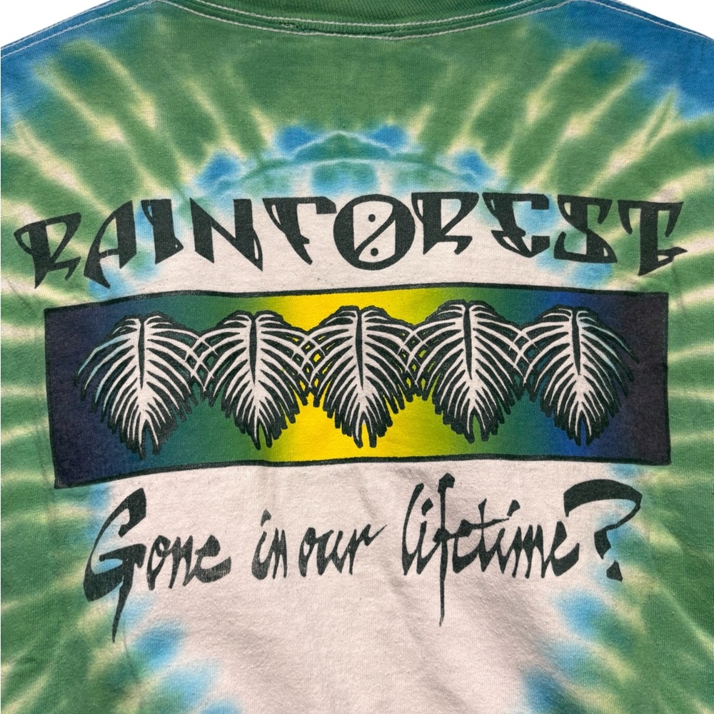 Vintage 1989 Grateful Dead  Rainforest Panther T Shirt Tye Dye Mens L USA MADE - Picture 7 of 9